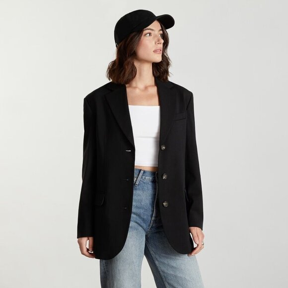 Everlane The ’80s Blazer Black 8 - Picture 1 of 15